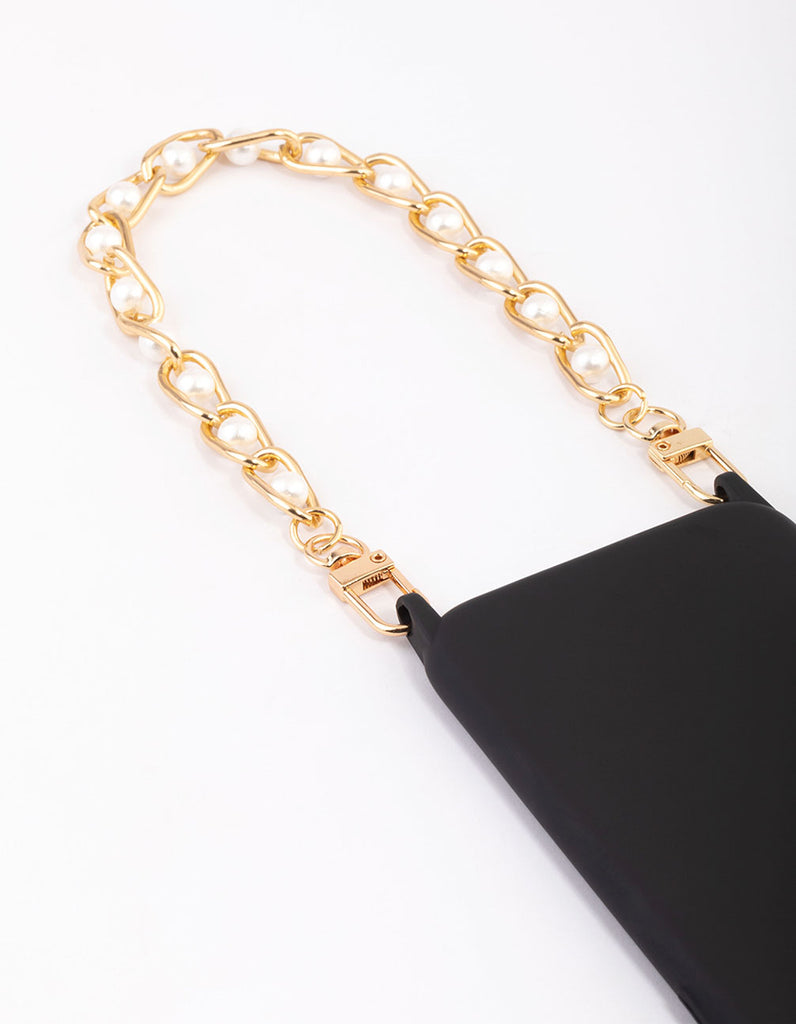 Clear Iridescent Chain Wrist Phone Strap - Lovisa