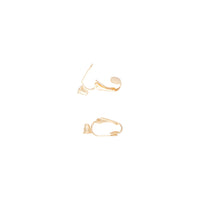 Gold Clip On Stud Earrings Converters - link has visual effect only