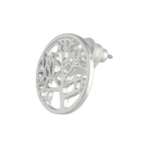 Silver Tree Of Life Stud Earrings - link has visual effect only