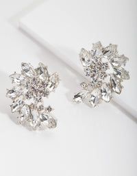 Diamante Marquise Stud Earrings - link has visual effect only