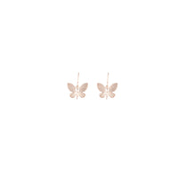 Rose Gold Butterfly Stud Earrings - link has visual effect only