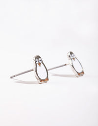 Mini Penguin Stud Earrings - link has visual effect only