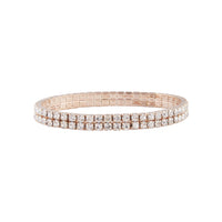 Rose Gold Cup Chain Stretch Bracelet - link has visual effect only