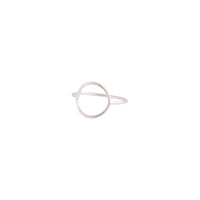 Sterling Silver Fine Open Circle Ring - link has visual effect only