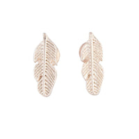 Rose Gold Dainty Leaf Stud Earrings - link has visual effect only