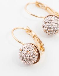 Gold Mini Sparkle Ball Drop Earrings - link has visual effect only