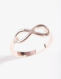 Rose Gold Infinity Band Ring - link has visual effect only