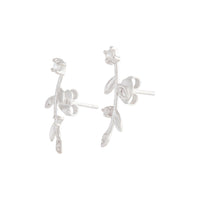 Sterling Silver Diamante Vine Crawler Earrings - link has visual effect only