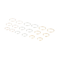 Mixed Metal Plain Faux Body Hoops - link has visual effect only