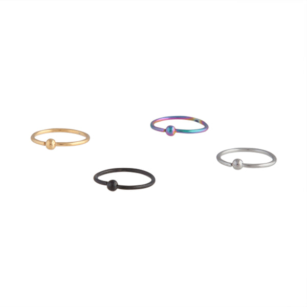 Metals Nose Ring 4-Pack