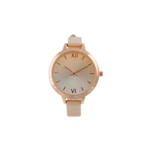 Rose Gold Ombre Thin Strap Watch