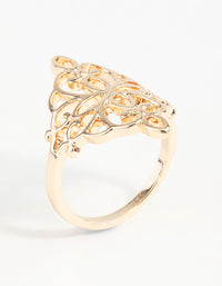 Gold Filigree Ring - link has visual effect only