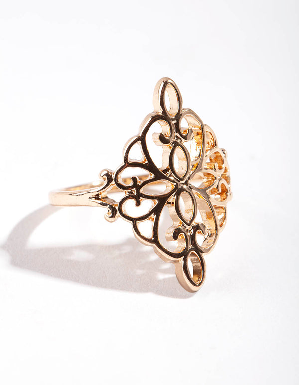 Gold Filigree Ring