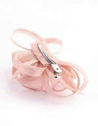 Pink Swirl & Feather Clip - link has visual effect only