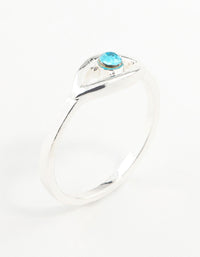 Silver Evil Eye Ring - link has visual effect only