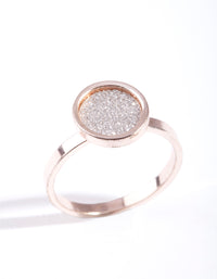 Rose Gold Circle Glitter Paper Ring - link has visual effect only