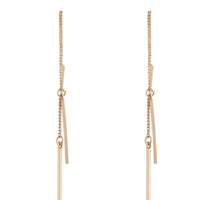 Gold Chain & Bar Drop Earrings - link has visual effect only