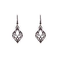 Black Cutout Bohemian Drop Earrings - link has visual effect only