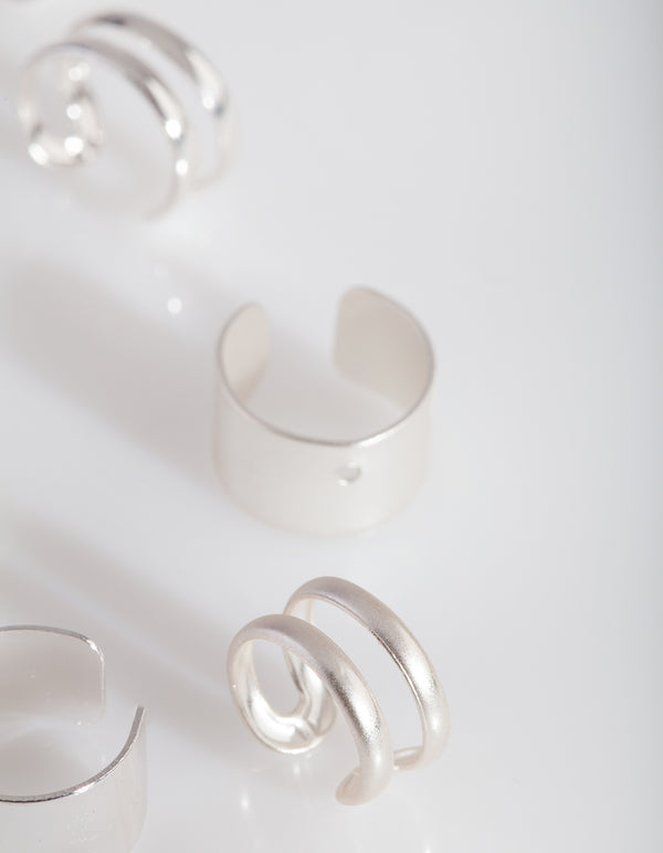 Silver Open Ear Cuff Pack Lovisa