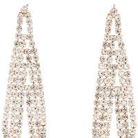 Rose Gold Gradual Loop Cup Chain Earrings - link has visual effect only