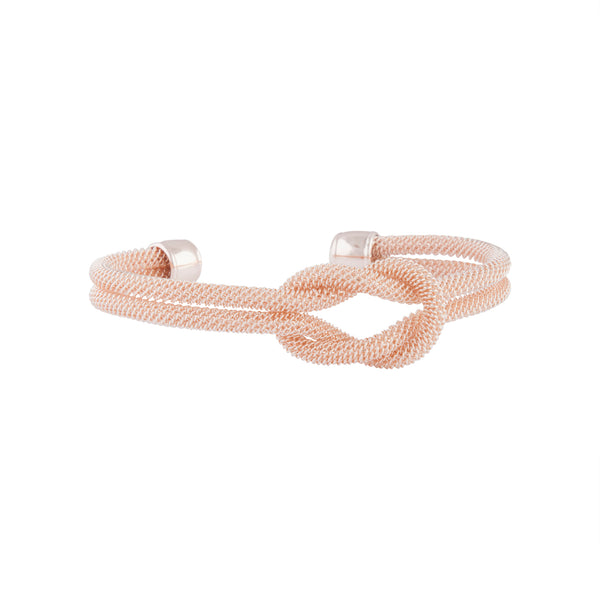 Rose Gold Mesh Infinity Cufff