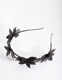 Black Cluster Leaf Headband - link has visual effect only