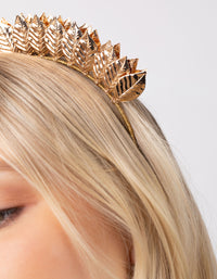 Gold Leaf Bomb Metallic Headband - link has visual effect only