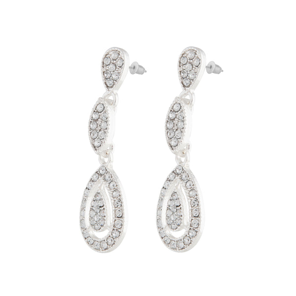 Silver Diamante Stone Set Cut-Out Earring - Lovisa