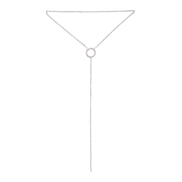 Silver Circle Cup Chain Choker