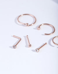 Rose Gold Classic Mix Nose 6-Pack - link has visual effect only