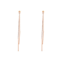 Rose Gold Cup Chain Drop Earrings - link has visual effect only