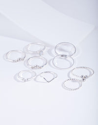 Silver Fine Moonstone Ring Pack - link has visual effect only