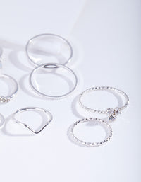 Silver Fine Moonstone Ring Pack - link has visual effect only