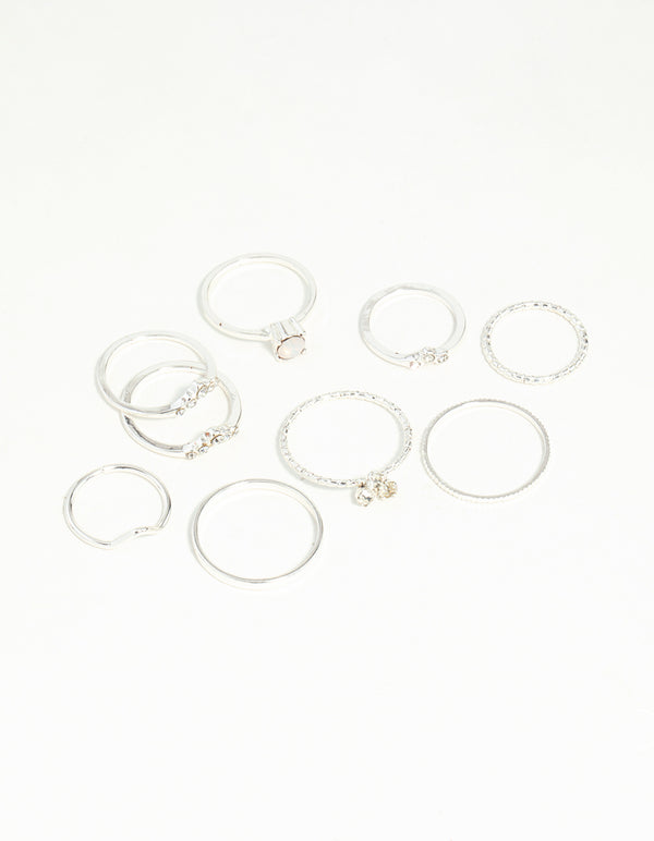 Silver Fine Moonstone Ring Pack