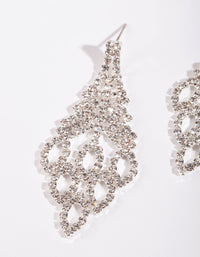 Sliver Chandelier Cupchain Earrings - link has visual effect only