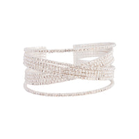 Silver Overlap Cup Chain Cup Bracelet - link has visual effect only