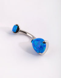 Surgical Steel Opal Belly Bar - link has visual effect only