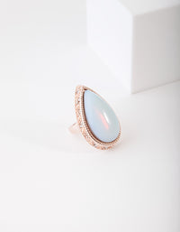 Rose Gold Moonstone Semi-Precious Ring - link has visual effect only