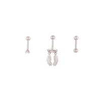 Surgical Steel Dreamcatcher Barbell Pack - link has visual effect only