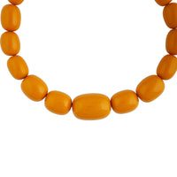 Yellow Acrylic Bead Short Necklace - link has visual effect only