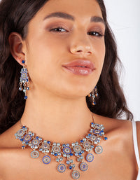 Blue Gold Dolce Vita Necklace Set - link has visual effect only