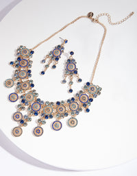 Blue Gold Dolce Vita Necklace Set - link has visual effect only