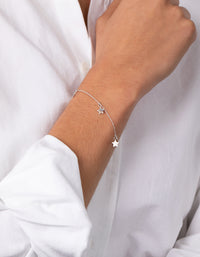 Sterling Silver Star Anklet - link has visual effect only