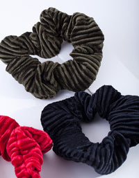 Velvet Cord Scrunchie Pack - link has visual effect only