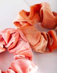 Sunset Velvet Scrunchie Pack - link has visual effect only