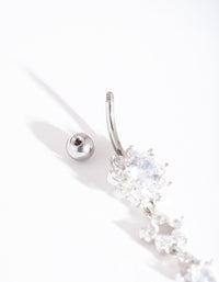 Titanium Multi Flower Belly Bar - link has visual effect only