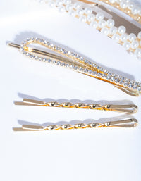 Mix & Match Pearl & Diamante Clip 4-Pack - link has visual effect only