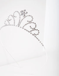 Kids Silver Pretty Tiara Headband - link has visual effect only