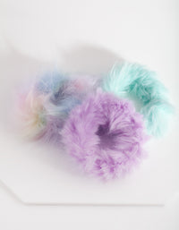 Kids Unicorn Swirl Multi Coloured Scrunchies - link has visual effect only