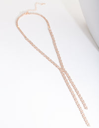 Rose Gold Formal Diamante Necklace - link has visual effect only